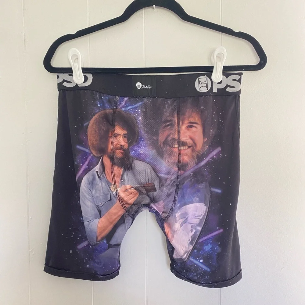 PSD Laser Bob Ross Boxer Briefs with Contoured Sealed Pouch Men’s Size L